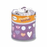 Razítka Stampo Scrap - srdíčka 35 ks