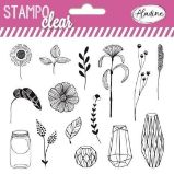Razítka Stampo Clear - luční kytky