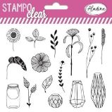 Razítka Stampo Clear - luční kytky Razítka Stampo Clear - luční kytky