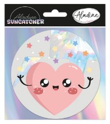 Samolepicí lapač slunce - Kawaii srdíčko