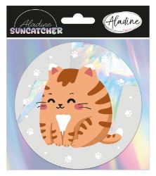 Samolepicí lapač slunce - Kawaii kočka