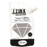 Diamantová barva IZINK Diamond - stříbrná, 80 ml