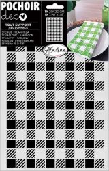 Šablona Aladine, 20x30 cm - Skotská kostka - Kreativní sady a materiály Šablona Aladine, 20x30 cm - Skotská kostka