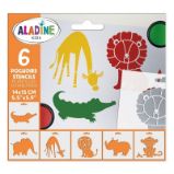 Šablony Aladine, 14x15 cm, 6 ks - Zoo - Kreativní sady a materiály Šablony Aladine, 14x15 cm, 6 ks - Zoo