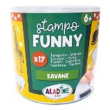 Dětská razítka Aladine Stampo Funny, 17 ks - Safari Dětská razítka Aladine Stampo Funny, 17 ks - Safari