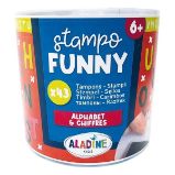 Dětská razítka Aladine Stampo Funny, 43 ks - Abeceda a číslice Dětská razítka Aladine Stampo Funny, 43 ks - Abeceda a číslice