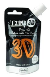 Reliéfní pasta 3D IZINK - safran, oranžová, 80 ml Reliéfní pasta 3D IZINK - safran, oranžová, 80 ml