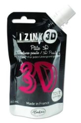 Reliéfní pasta 3D IZINK - geranium, růžová, 80 ml Reliéfní pasta 3D IZINK - geranium, růžová, 80 ml