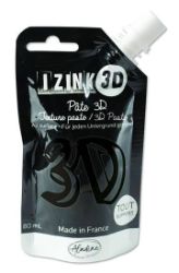 Reliéfní pasta 3D IZINK - caviar, černá, 80 ml - Výtvarné potřeby Reliéfní pasta 3D IZINK - caviar, černá, 80 ml