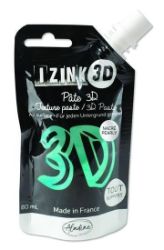 Reliéfní pasta 3D IZINK - topaz, perleťová tyrkysová, 80 ml - Výtvarné potřeby Reliéfní pasta 3D IZINK - topaz, perleťová tyrkysová, 80 ml