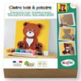 Dřevěný obrázek k dotvoření - Medvídek - Kreativní sady a materiály Dřevěný obrázek k dotvoření - Medvídek