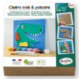 Dřevěný obrázek k dotvoření - Dinosaurus - Kreativní sady a materiály Dřevěný obrázek k dotvoření - Dinosaurus