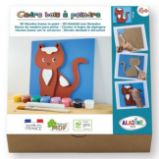 Dřevěný obrázek k dotvoření - Kočka - Kreativní sady a materiály Dřevěný obrázek k dotvoření - Kočka
