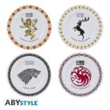 Game of Thrones - Porcelánové talíře sada 4 ks - Home deco Game of Thrones - Porcelánové talíře sada 4 ks