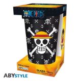 Sklenice One Piece - Luffy 400ml - Pro fanoušky One Piece Sklenice - Luffy 400 ml