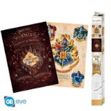 Harry Potter Set plakátů - Bradavický znak & Pobertův plánek 2 ks - Plakáty Harry Potter Set plakátů - Bradavický znak & Pobertův plánek 2 ks