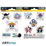 One Piece samolepky - Straw Hat Skulls - Pro fanoušky One Piece samolepky - Straw Hat Skulls