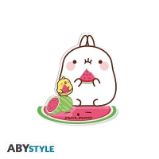 Molang 2D akrylová figurka - Molang and watermelon - Home deco Molang 2D akrylová figurka - Molang and watermelon