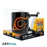 Naruto Shippuden 3D Keramický hrnek - Kunai Konoha 460 ml - Home deco Naruto Shippuden 3D keramický hrnek - Kunai Konoha 460 ml