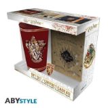 Harry Potter dárková sada (sklenice, zápisník, odznak) - Pro fanoušky Harry Potter dárková sada (sklenice, zápisník, odznak)