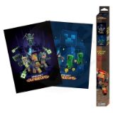 Minecraft Set Plakátů: Dungeons 2 ks - Plakáty Minecraft Set Plakátů: Dungeons 2 ks