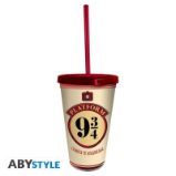 Hrnek s brčkem Harry Potter - Spěšný vlak do Bradavic 470ml - Pro fanoušky Harry Potter Hrnek s brčkem Spěšný vlka do Bradavic 470 ml