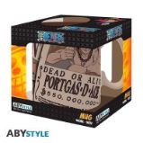 Hrnek One Piece - Wanted Ace 460ml - Pro fanoušky One Piece Hrnek Wanted Ace 460 ml