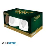 Set 2 sklenic The Legend of Zelda - Zelda & Link 300ml - Pro fanoušky The Legend of Zelda Set 2 sklenic - Zelda & Link 300 ml