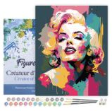 Malování podle čísel - Marilyn Monroe na rámu 40x50cm Malování podle čísel - Marilyn Monroe na rámu 40x50cm