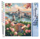 Malování podle čísel - Budapešť V Létě bez rámu 40x50cm - Kreativní sady a materiály Malování podle čísel - Budapešť V Létě bez rámu 40x50cm