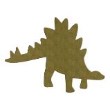 Dřevěný výřez k dekoraci Gomille, 29 x 19 cm – stegosaurus velký