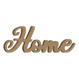 Dřevěný výřez k dekoraci Gomille samostojící, 29,3 x 11 cm – nápis Home