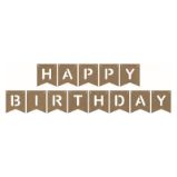 Dřevěný výřez k dekoraci Gomille, závěsný, 13 ks - Nápis Happy Birthday Dřevěný výřez k dekoraci Gomille, závěsný, 13 ks - Nápis Happy Birthday