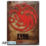 Game of Thrones Plechová cedule: Targaryen 38 x 28 cm Game of Thrones Plechová cedule: Targaryen 38 x 28 cm
