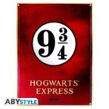 Harry Potter Plechová cedule: Nástupiště 9 3/4 38 x 28 cm Harry Potter Plechová cedule: Nástupiště 9 3/4 38 x 28 cm