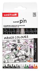 PIN Manga Colours, (0,5 mm/ 1,2 mm/ BR), mix barev PIN Manga Colours, (0,5 mm/ 1,2 mm/ BR), mix barev