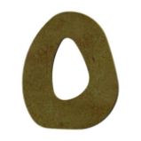 Dřevěné písmeno k dekoraci Aladine/Gomille - výška 15 cm - O Dřevěné písmeno k dekoraci Aladine/Gomille - výška 15 cm - O