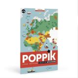 Poppik Samolepkový plakát - Mapa světa - Plakáty Poppik Samolepkový plakát - Mapa světa