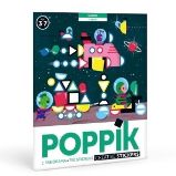 Poppik Samolepkové panorama - Vesmírné - Samolepky pro děti Poppik Samolepkové panorama - Vesmírné