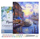 Malování podle čísel - Benátky Grand Kanál na rámu 40x50cm Malování podle čísel - Benátky Grand Kanál na rámu 40x50cm