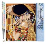 Malování podle čísel - Gustav Klimt Polibek bez rámu 40x50cm - Kreativní sady a materiály Malování podle čísel - Gustav Klimt Polibek bez rámu 40x50cm
