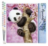 Malování podle čísel - Baby Panda bez rámu 40x50cm - Kreativní sady a materiály Malování podle čísel - Baby Panda bez rámu 40x50cm