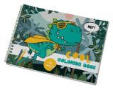 Kreativní omalovánky A4 SP 21 listů Dino se samolepkami - Omalovánky dinosaurů Kreativní omalovánky Dino Creative A4 SP 21l