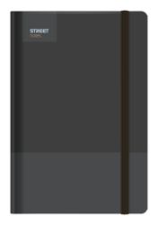 Blok A5, 100l, 80g, linkovaný - Casual Black s gumou Blok A5, 100l, 80g, linkovaný - Casual Black s gumou