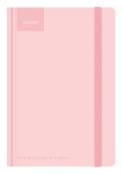 Blok A5, 100l, 80g, linkovaný - Pastel Pink s gumou