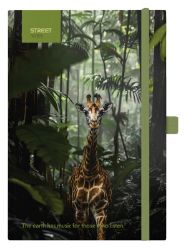 Blok Animals Giraffe B5/100l, 80g, linkovaný, s gumou
