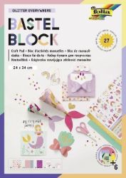 Folia Designové gliterové papíry 27 listů - Papíry a čtvrtky Folia Designové gliterové papíry 27 listů
