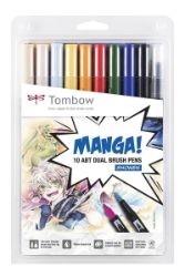 Tombow Oboustranný štětcový fix ABT - Manga Shonen 10 ks Tombow Oboustranný štětcový fix ABT - Manga Shonen 10 ks
