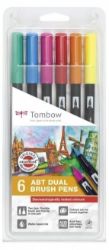 Tombow Oboustranný štětcový fix ABT - Dermatologicaly 6 ks Tombow Oboustranný štětcový fix ABT - Dermatologicaly 6 ks