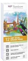 Tombow Oboustranný štětcový fix ABT - Pastels 12 ks Tombow Oboustranný štětcový fix ABT - Pastels 12 ks